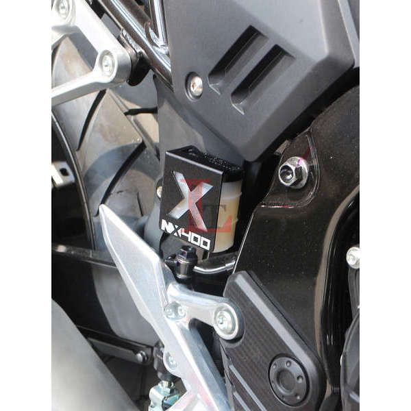 Phụ kiện nắp bảo vệ bình dầu phanh sau hợp kim nhôm cho Honda NX400 NX500 sửa đổi