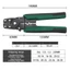 Hộp 320 đầu cos chỉa tròn trần các loại + kìm bấm cos đa năng P-5.8 + V-3.1