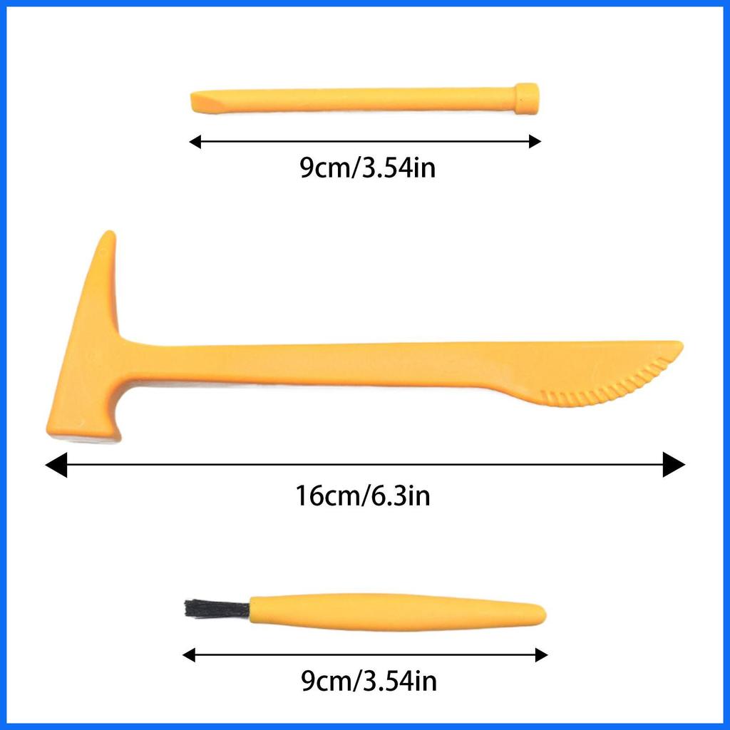 Dino Dig Kit Bộ đào giáo dục khảo cổ Bộ công cụ khai quật Bộ dụng cụ đào di động cho giáo dục sớm junlavn