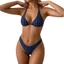 Bộ Bikini dây buộc 2 chấm bi dành cho nữ Bộ đồ bơi dây buộc lưng kỳ nghỉ