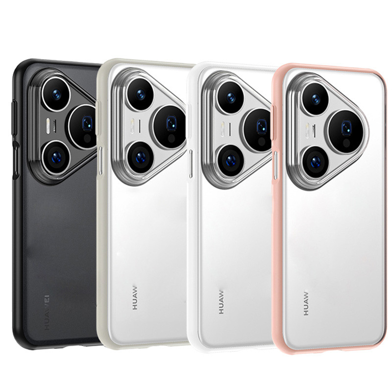 Dành Cho Huawei Pura 80 / 80 Pro / 80 Ultra Hybrid Trong Suốt Chống Va Đập TPU & PC Matte Túi Khí Chống Sốc Bao Da