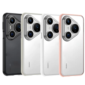 Dành Cho Huawei Pura 80 / 80 Pro / 80 Ultra Hybrid Trong Suốt Chống Va Đập TPU & PC Matte Túi Khí Chống Sốc Bao Da