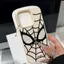 Mặt lưới Spider-Man phù hợp với vỏ điện thoại 16 Promax, mẫu mới 16, hoa văn lựu, 15 Pro giả da, 14 bộ
