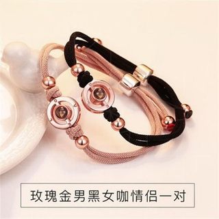 ✅ Trong Kho ✅ dệt Hai người Vòng đeo tay Quà tặng tình bạn Dây tay hướng dẫn sử dụng cặp đôi Vòng tay cảm ứng rung cặp đôi bằng dây cao su nhỏ, phù hợp làm quà kỷ niệm tình yêu và ngày lễ tình nhân