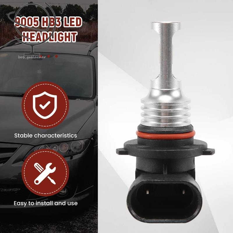 9005 HB3 Bóng Đèn Pha LED HighBeam 35W 4000LM 6000K Trắng Công Suất Cao