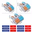 Đầu nối dây EDIWANY, Khối đầu cuối nhanh CMK 422 đa năng, Khối đầu cuối gia đình đòn bẩy 2 trong 4 / 6 / 8 Out