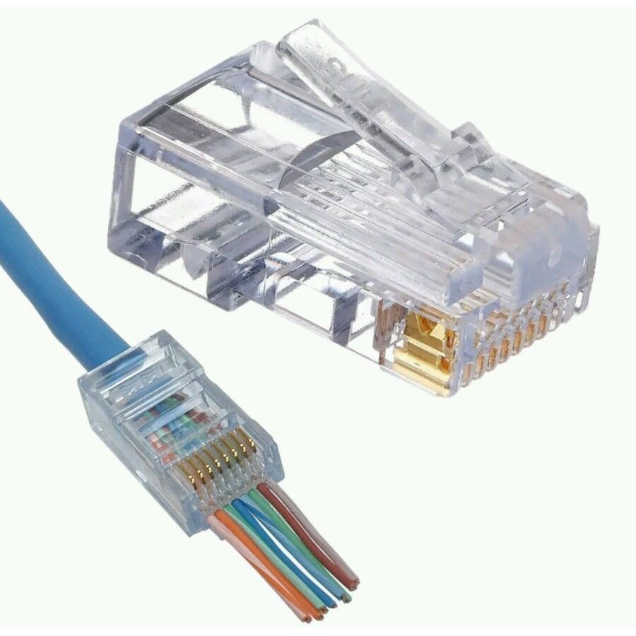 [Siêu Sale] [Giá hủy diệt] Hạt bấm mạng xuyên thấu Cat 5E / 6E ( Bịch 100c )