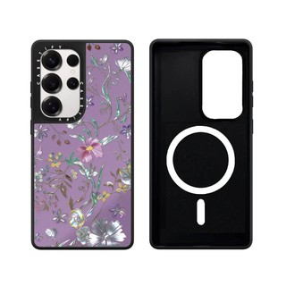 Từ Bướm Nhánh Gương Cứng Phone Case Dành Cho Samsung Galaxy S25 24 23 UItra S25 24 23 Plus Vỏ Bảo Vệ Chống Sốc