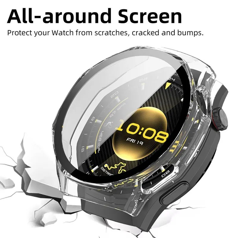 Kính Cường Lực + PC Dành Cho Huawei Watch GT6Pro GT 6Pro Bảo Vệ Toàn Diện Ốp Lưng Bảo Vệ Cho Huawei Watch GT6 Pro Cứng PC Ốp Lưng Bảo Vệ Màn Hình