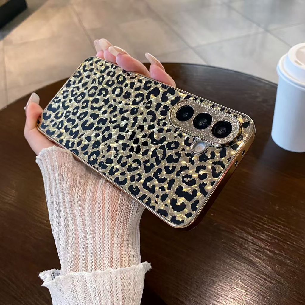 Ốp Điện Thoại Di Động Cao Cấp Cao Cấp Cho OPPO RENO 8T 11 11PRO 12 12 12PRO 13 13PRO 14 14PRO 15 15PRO 11F 12F 13F 14F 15F Thiết Kế Họa Tiết Họa Tiết Da Báo Độc Đáo Sang Trọng