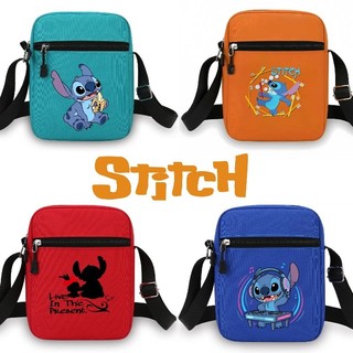 STITCH Túi Đeo Vai Thời Trang Nhỏ Vuông Túi Đeo Ngang Túi Vải Trẻ Em Quà Tặng Sinh Nhật Du Lịch Đa Năng