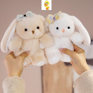 PLUS✨Phong cách mới✨Đồ chơi thỏ nơ sang trọng dễ thương, mềm mại, trang trí phòng ngủ, quà sinh nhật, đồng hành trẻ em