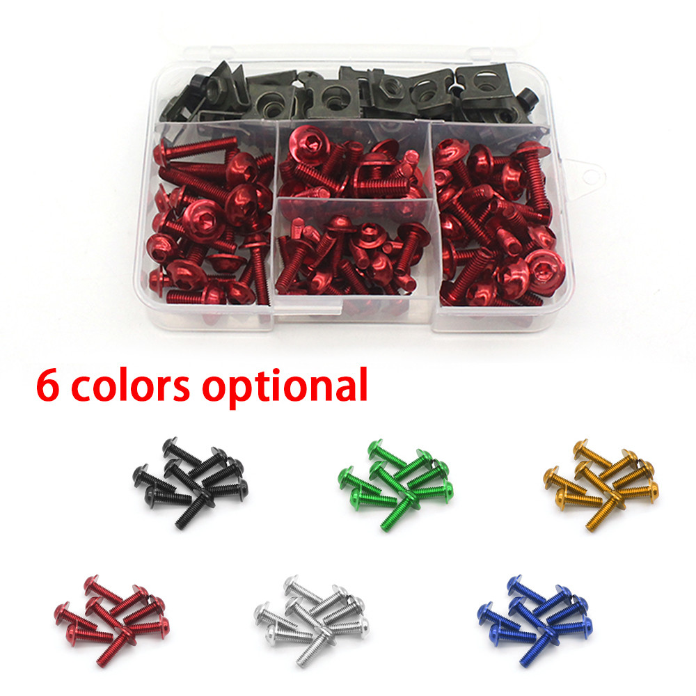 177 Chiếc Dành Cho Xe YAMAHA YZF R1 R15 R25 R3 R6 R125 R15 R25 MT03 MT07 MT10 MT-09 MT-07 M5 M6 Bu Lông Xe Máy Ốc Vít Bu Lông Công Bằng Bu Lông Vít