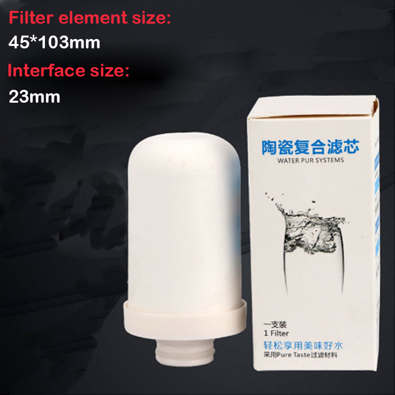 Bếp tập nước gốm gia đình, vòi lọc, hộp lọc, yếu tố thay thế 23 mm, chà