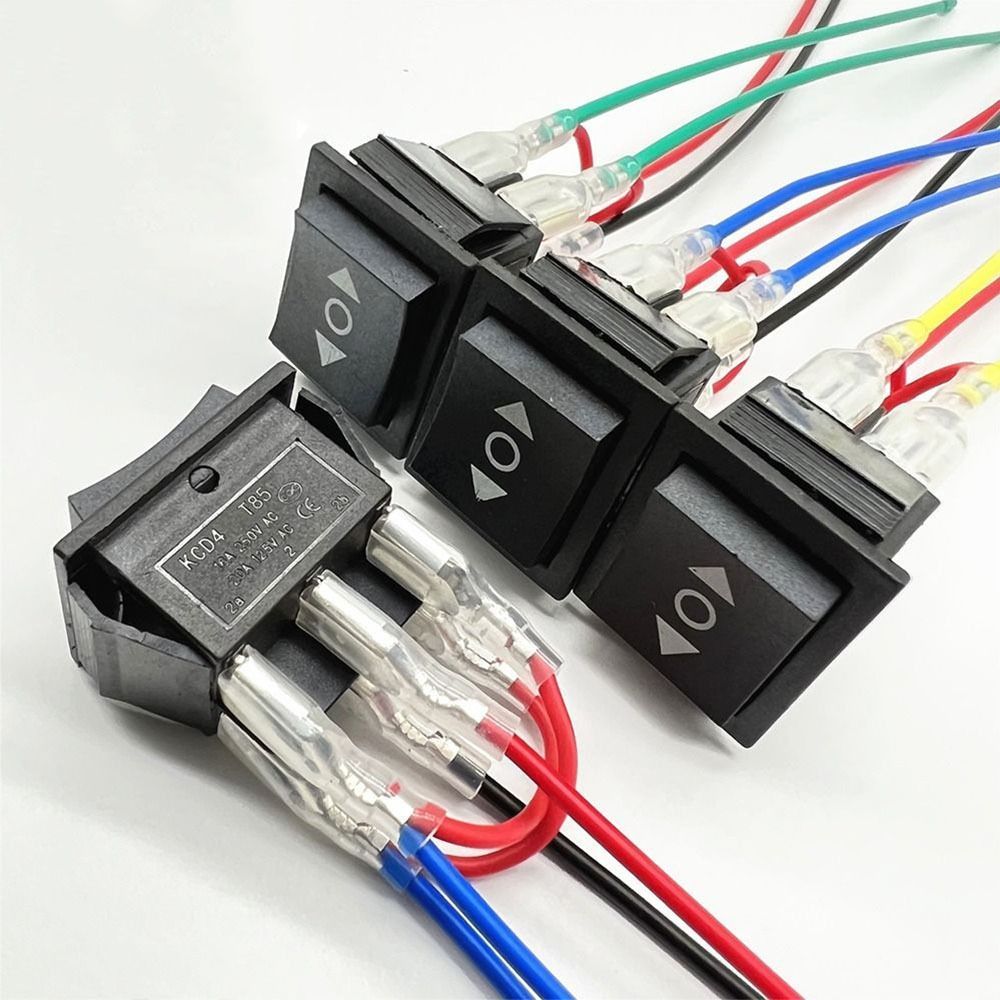 VVDZA Động cơ đảo chiều phân cực tạm thời, Công tắc đặt lại tự động 6 chân 220V 10A, Đặt lại đôi 3 vị trí ô tô điều khiển động cơ