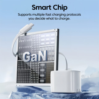 Bộ sạc sạc siêu nhanh Elough 90W Bộ sạc điện thoại di động USB Type C có cáp USB C có thể thu vào