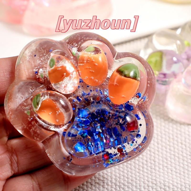[yuzhoun] 1 Mảnh Móng Vuốt Mèo Mềm Mại Phục Hồi Chậm Giảm Căng Thẳng Bóp Đạo Cụ Bầu Trời Đầy Sao Mèo Lớn Paw Squishy Fidget Đồ Chơi Pinch Giải Nén Quà Tặng