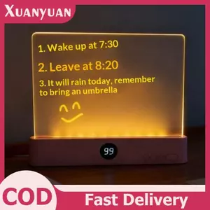 XUAN Đèn đọc sách LED trong suốt, sạc pin, 3 màu, tấm đèn phẳng điều chỉnh độ sáng, hẹn giờ, full trang