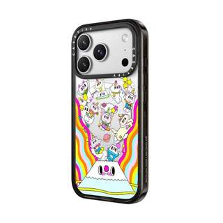 CASECASE X BLOOM IN FUJIYAMA Ốp lưng màu đen / xanh da trời / hồng Bộ sưu tập kẹo Fizz Màu sắc trong suốt cứng từ tính Vỏ tác động cho Apple IPhone 13 14 15 16 17Pro Max Plus Có hộp