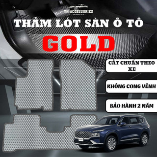 Thảm lót sàn ô tô Hyundai SantaFe TH Accessories Full bộ có Cốp cao su cao cấp cắt chuẩn form xe