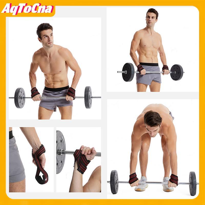 Dây đeo cổ tay hình 8 hỗ trợ tập gym và powerlifting