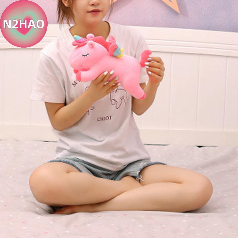 N2HAO Kawaii Kỳ Lân Sang Trọng Đồ Chơi Nhồi Bông Mềm Kỳ Lân Búp Bê Mềm Động Vật Ngựa Đồ Chơi Cho Trẻ Em Bé Gái Gối Quà Tặng Sinh Nhật n
