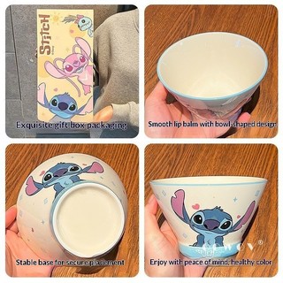 Stitch Joint Gốm Bát Hoạt Hình Hàng Hóa Phong Cách Mới Bát Canh Hộ Gia Đình Giá Trị Cao