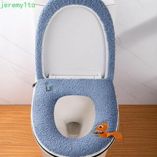 Vỏ bọc bồn cầu JEREMY, Đệm ngồi Closestool mềm mại ấm áp, Nhà hoạt hình thiết yếu Dễ thương Làm dày nắp bồn cầu Thảm phòng tắm