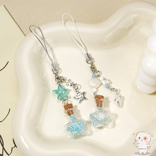 【Chamvn】Dây đeo điện thoại hình chai ước nguyện ngôi sao duyên dáng đa năng đơn giản dễ thương máy ảnh