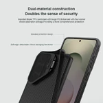 Nillkin TPU + PC Vỏ Điện Thoại Kim Loại Cho Samsung Galaxy S26 Ultra Twill Họa Tiết Ống Kính Máy Ảnh Đứng MagSafe Từ Chống Sốc — ảnh 3