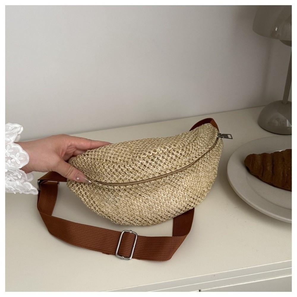 Túi đeo DWEL, Boho móc, túi chéo đa năng, túi thể thao, dệt thoáng khí, dùng khi đi biển