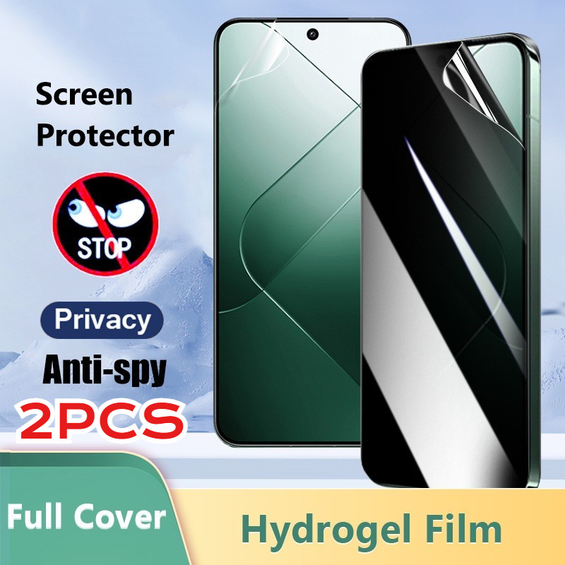 2 Chiếc HD Mềm Hydrogel Cho Xiaomi 17Ultra 17Pro 17ProMax Chống Gián Điệp Riêng Tư Chống Ánh Sáng Xanh Bảo Vệ Màn Hình Cho Xiaomi 15T 15S 15 Pro Phim Mềm Siêu Mờ