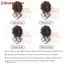 ZK Kẹp Tóc Scrunchie Xoăn Chignon Co Dãn Phù Hợp Nhiều Kiểu Tóc