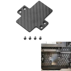 Tấm gắn ESC sợi Carbon cho 1 / 10 Trxs Maxx V1 V2 & Maxx rộng để không phá hủy Cài đặt Hobbywing max6 max8 xr8plus x8s