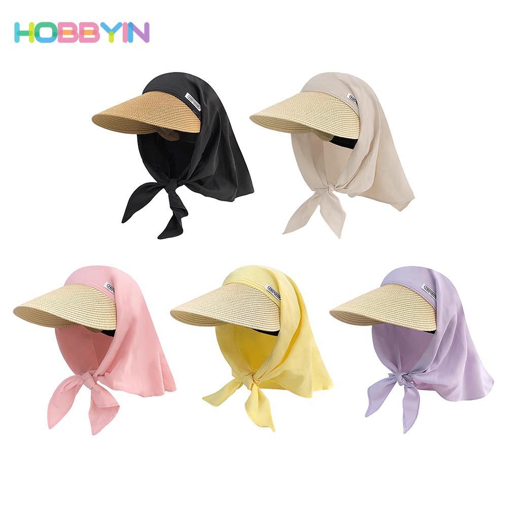Mũ chống nắng HOBBYIN trùm đầu, chống UV, ngọt ngào và thời trang, dễ gấp gọn - phù hợp cho kỳ nghỉ bãi biển và hoạt động ngoài trời