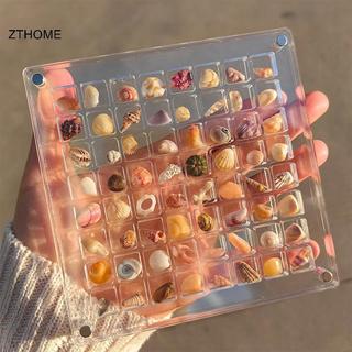 ZTHOME Acrylic Từ Seashell Hộp Trưng Bày Seashell Rõ Ràng Sao Biển Trượng Tổ Chức 36 / 64 / 100 Lưới Mini Seashell Hộp Bảo Quản HOT