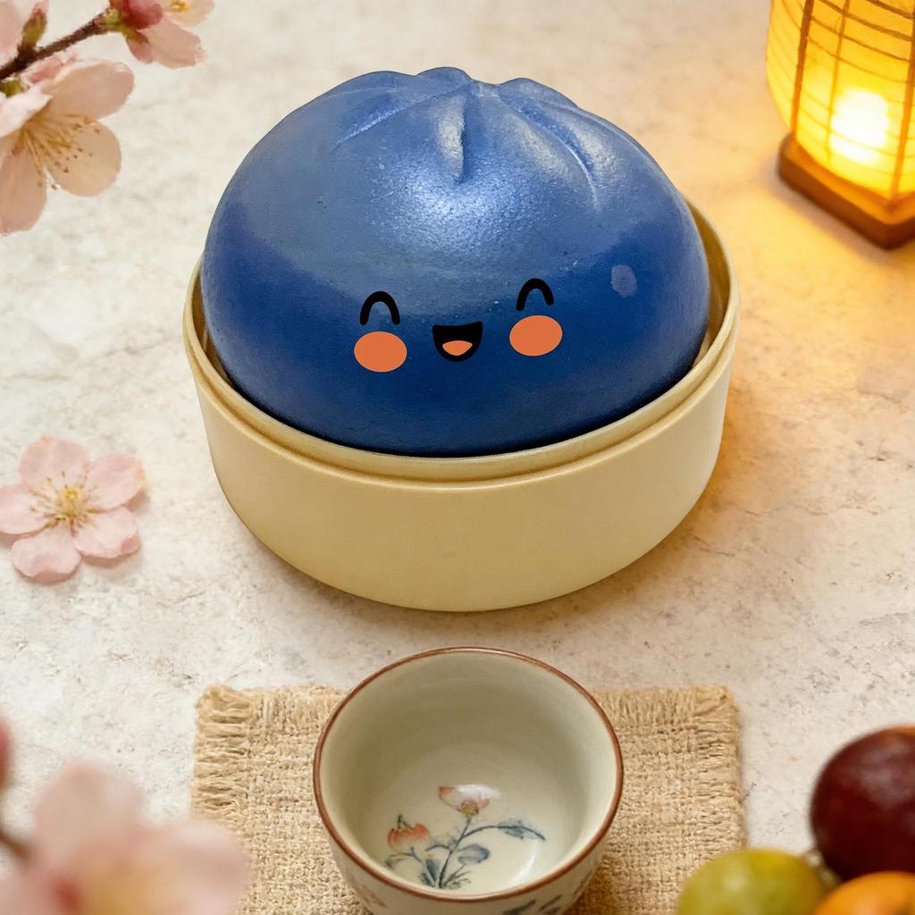 Quả bóng giảm căng thẳng hình bánh bao cầu vồng khổng lồ, Đồ chơi mềm mại và dễ thương màu hồng hiếm, Hộp mù bí ẩn wipqsvn