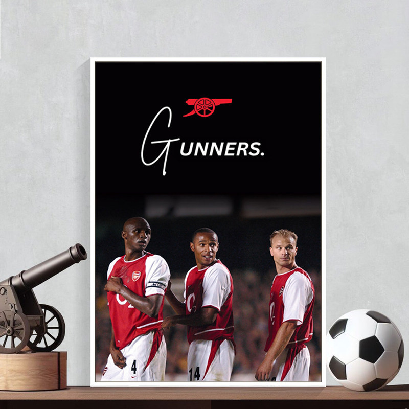 Arsenal Forever North London Canvas Poster Premier League Câu lạc bộ bóng đá Nghệ thuật treo tường Phòng khách Trang trí nội thất Không khung