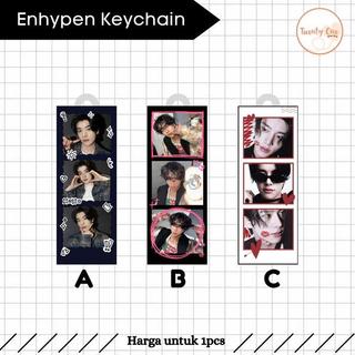 [BISA CUSTOM] Gantungan Kunci Photostrip  Member Foto Strip Keychain Keyring Akrilik Ganci - Jungwon, A