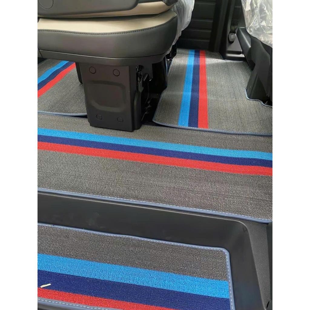 [16 chỗ] Thảm cước lót sàn xe 16 chỗ solati và ford transit đủ các đời xe to may sẵn bo viền theo form xe có khuy bấm