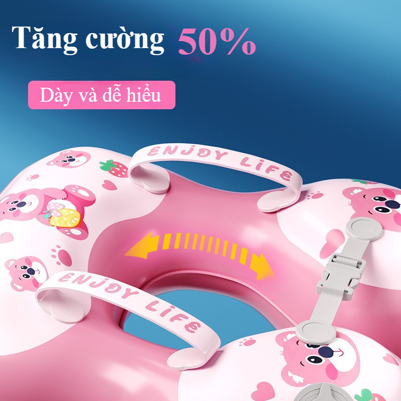 Phao bơi gấp gọn chống lật,có họa tiết dễ thương,đỡ nách chống lật dành,An toàn trẻ em