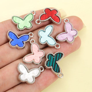 Áo Kiềng Bướm Acrylic Nhiều Màu, Vòng Cổ & Bông Tai Thời Trang Mùa Xuân - Mùa Hè, Phù Hợp Làm Trang Trí Nhà