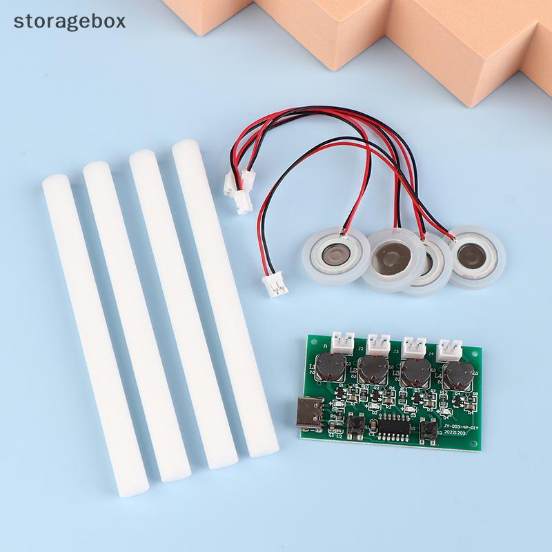 [Hộp lưu trữ] Máy tạo độ ẩm Mini DC5V Type-C Bộ dụng cụ DIY Máy tạo sương mù Bảng mạch trình điều khiển 4 Tấm phim phun sương Mô-đun dao động đẹp