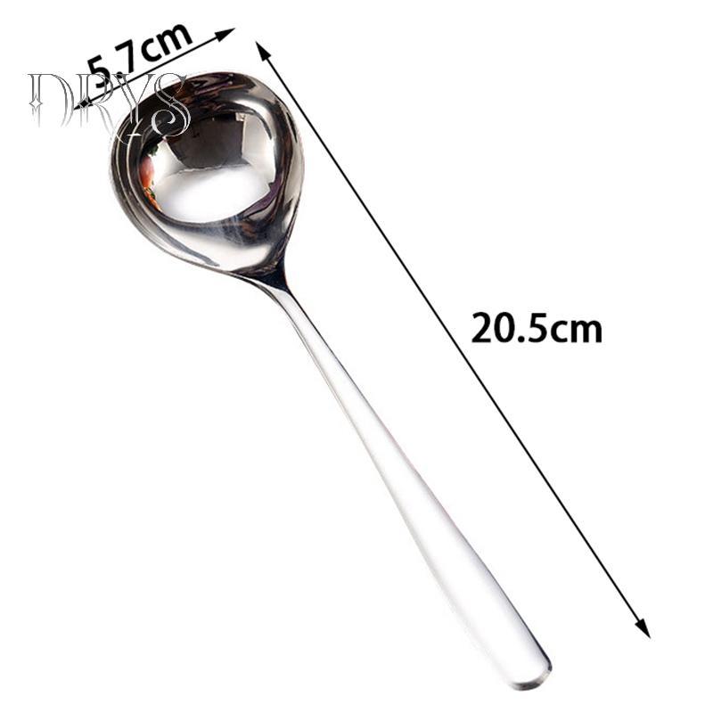 (TFT) Thìa Inox Thiên Tay Cầm Dài Thìa Canh Cho Lẩu Muỗng Nhà Bếp Bộ Đồ Ăn Nấu Ăn MỚI