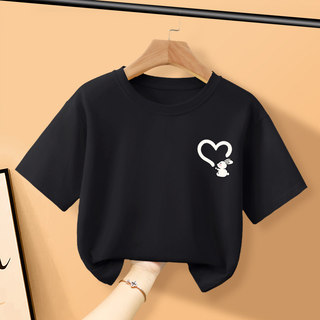 Áo thun cổ tròn in hình đơn giản，dễ thương theo phong cách Instagram dành cho bé trai，kiểu dáng thường ngày và thoải mái