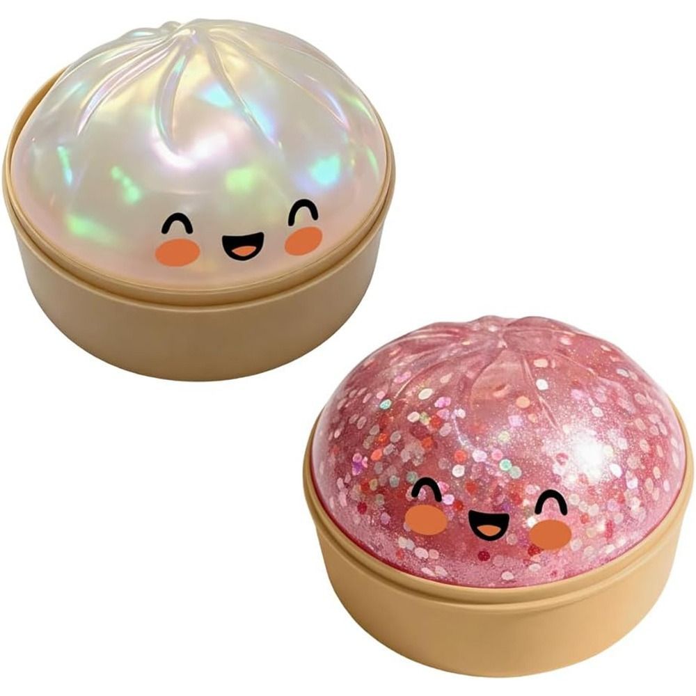 SAIA Bánh Bao Đồ Chơi Squishy, Với Máy Hấp Độ Đàn Hồi Chậm Hấp Nhồi Bông Squishy Pinch Le, Mềm Lấp Lánh Fidget Squishy Đồ Chơi Để Giảm Căng Thẳng Lo Âu