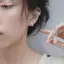 HFSHY Bông Tai Zircon Xoắn Ốc và Sụn cho Nữ - Quà Tặng Việt Nam