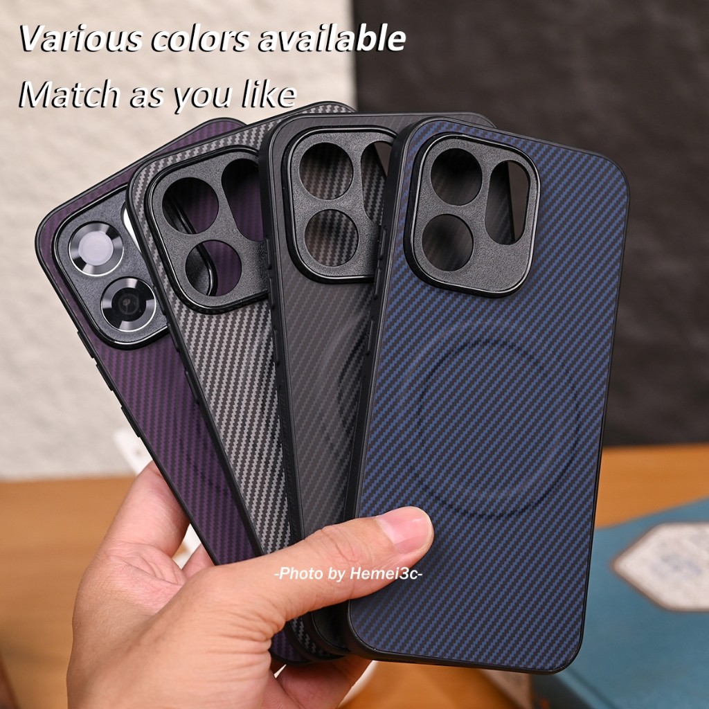 Dành Cho OPPO Reno 15 15F Pro Max 5G Vỏ Họa Tiết Sợi Carbon Da Từ Tính Vỏ Điện Thoại Cứng