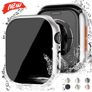 Kính cường lực + vỏ bảo vệ tương thích cho Apple Watch Series11 / 10 42mm 46mm 9 8 7 6 SE 44mm 40mm 45mm 41mm
