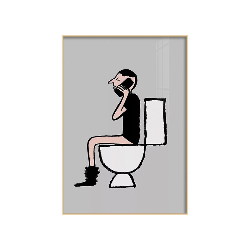 Jean Jullien Phong Cách Trừu Tượng Dòng Vải In Không Có Khung Người Ngộ nghĩnh Nghệ Thuật Treo Tường Poster Cho Phòng Khách Trang Trí Phòng Thu